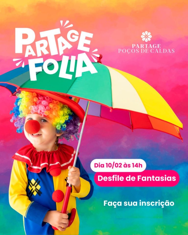 Tem diversão e folia no carnaval do Partage Poços de Caldas